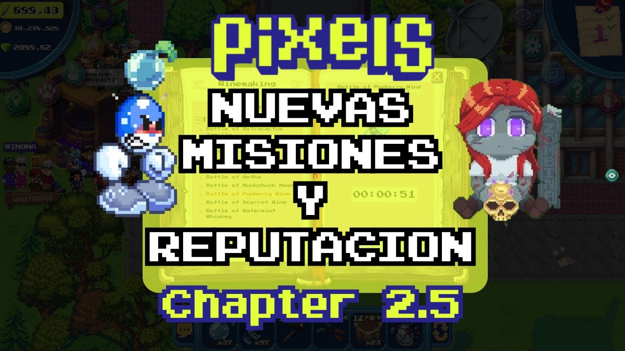 7 Misiones NUEVAS en pixels! Tutorial para Novatos Como Empezar a Jugar y Ganar Reputación!