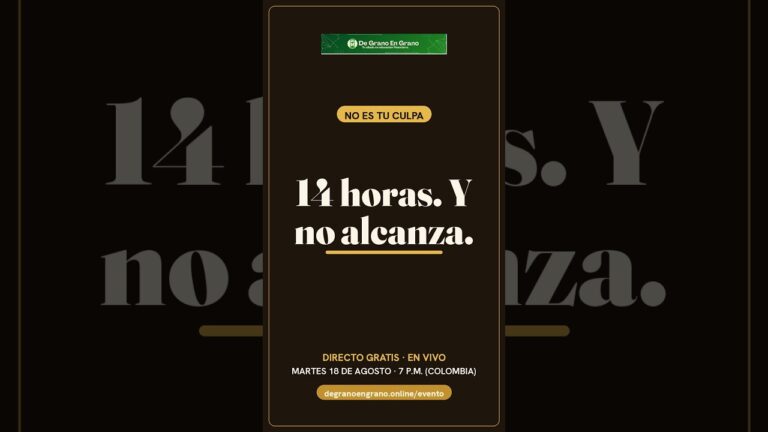 Trabajas 14 horas y no te alcanza. Esto es para ti
