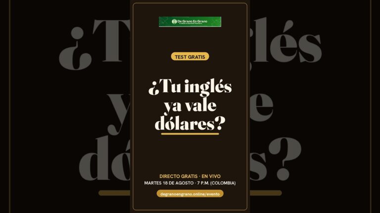 ¿Tu inglés ya vale dólares? Este semáforo te lo dice
